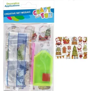 Christmas decoration kit Craft with Fun CFBN483 — paint-by-numbers ornament set (model CF 12/14)