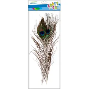 Craft with Fun decorative feather 32cm PIORKA PAW craft embellishment single piece