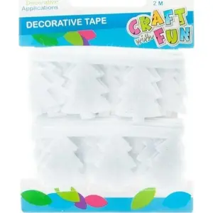 Craft with Fun decorative ribbon tape TASMA S11 felt stars 3 cm pack (12 rolls, total 288 pieces)