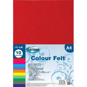 Self-adhesive EVA foam sheets A4 10 colors Centrum CE88082