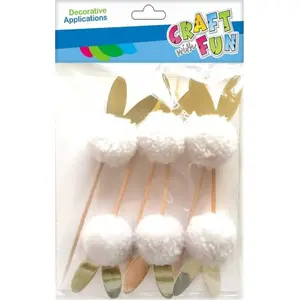Bumbuļi-dekorācijas uz kociņa Craft with Fun CF141 — 6 gab.