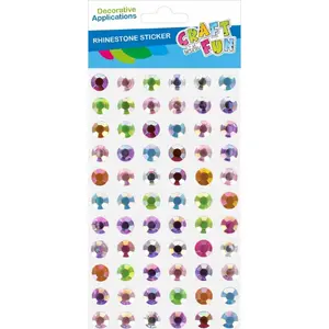 Craft with Fun decorative crystal embellishments 10 mm, 11 pieces CF782