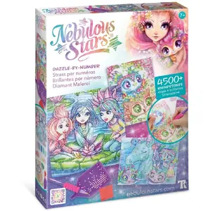 Paint-by-Number Kit NEBULOUS STARS Dazzle-By-Number Rainbow — canvas set for guided painting