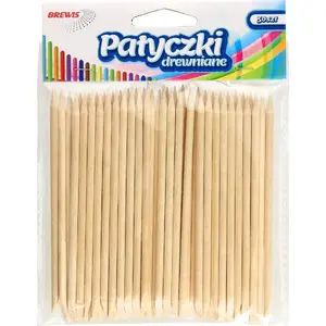 Creative Wooden Sticks BREWIS 11.4 cm, sharpened tips, 60 pcs