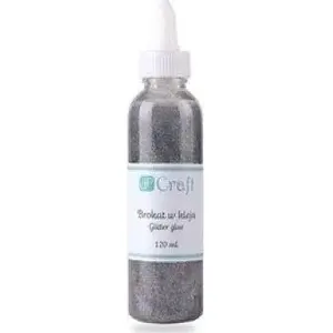 Spīdumi līmā DP Craft Brokat w kleju 120 ml sudraba – mirdzumu līme 120 ml