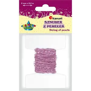 String for Beads Titanum 2 mm x 2.5 m pink