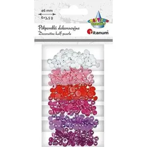 Plastic Hemisphere Beads Titanum 3.5 g 6 Colors