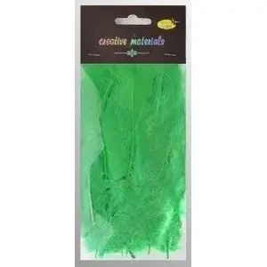 Feather-shaped soft green pens Dalprint 15 pcs — Dalprint 5902581189851