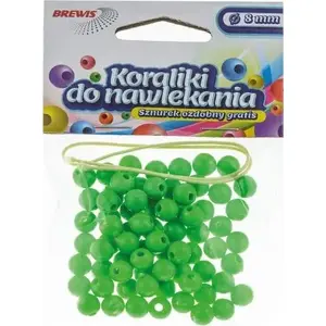 Beads BREWIS Koraliki do nawlekania 8 mm green, model K8-8