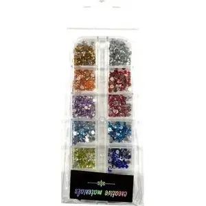 Beading Crystals Titanum Kryształki 4 mm 12 Colors, pack of mixed 4mm crystal beads