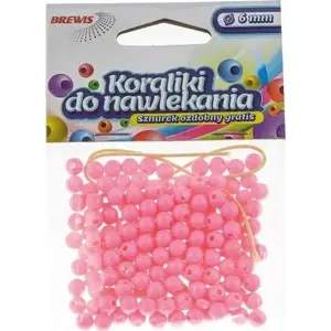 Beads BREWIS 6 mm pink for stringing — BREWIS model AA836BRW