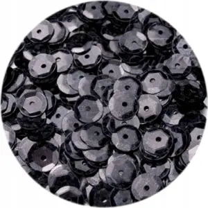 Sequin Holographic H 70 black — BREWIS decorative sequins for crafts and textiles