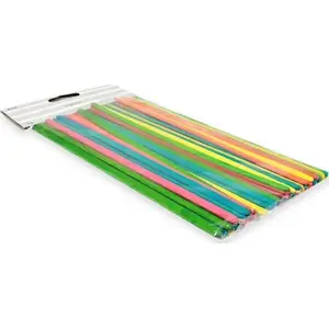 Polsirhurt cotton swabs P6 0.5 cm x 19 cm, 50 pcs, mixed colors