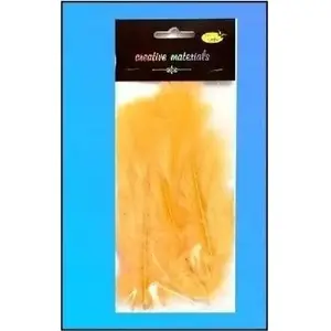 Feathers, Titanum soft peach decorative feathers 15 pcs – craft and decor supply