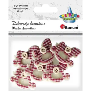 Rocking Horses Felt 3D set of 6, Titanum, model 398376