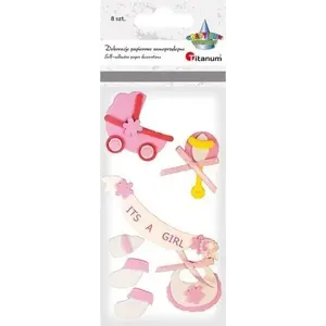 Foam 3D Stickers Titanum for Newborn Accessories, 8 pcs