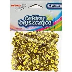 Sequin fabric BREWIS B 110 gold – decorative sewing material