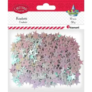 Confetti stars 30 g pale pink - Titanum