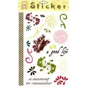 Art transfer decal sheet DKD Home Decor, size 15.5×23 cm