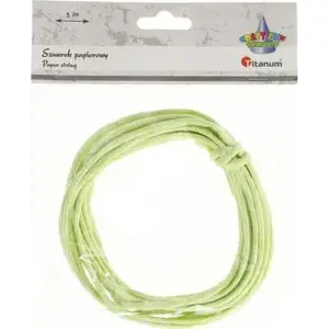 Paper twine Titanum 3.5 mm x 5 m, light green