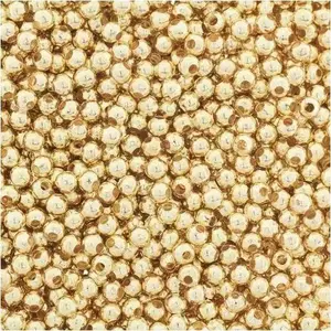 Plastic Beads Titanum 40 g Gold — decorative crafting beads, 40g pack