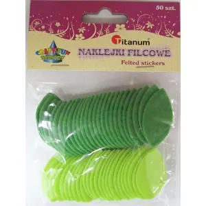 Titanum felt shapes - leaf, pack of 50 pieces (WIKR-1019681)