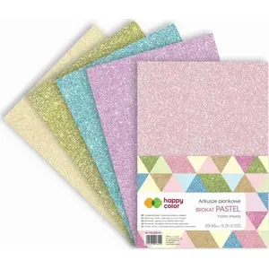 Foam Sheets A4 5 pcs with Pastel Glitter – GDD (model 452733)