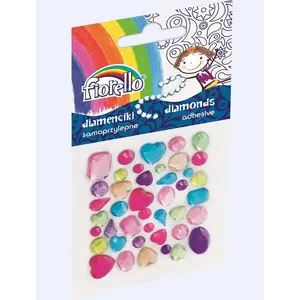 Self-adhesive Decorative Gems Fiorello GR-DS137, pack of assorted diamantes
