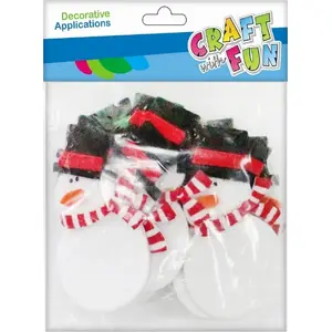 Craft with Fun felt ornament kit — 18 pieces, assorted snowman decorations