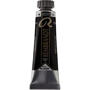 Масляная краска в тюбике Lamp Black — Artequipment Rembrandt 702, масляные художественные краски