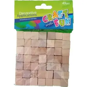 Wooden building blocks set STARPAK Kreatywne kostki drewniane by STARPAK