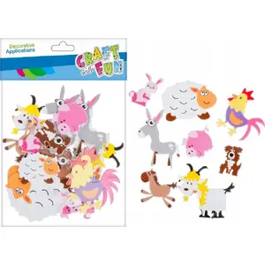 Craft with Fun craft set CF OZDOBA DEK EVA animals house decorations 22 pcs