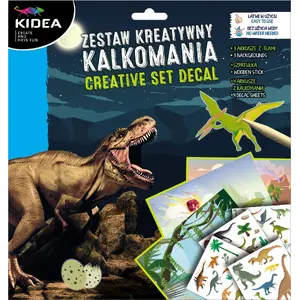 Derform ZEST KREAT KALKOMANIA Dinozaury Kidea PUD — creative decal kit for children