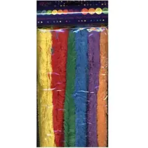 Craft chenille stems Dalprint 30 cm — colorful plush pipe cleaners, pack