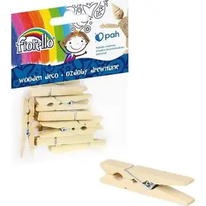 Wooden Decorative Clips Fiorello Spinacz Duży 12 pcs – Fiorello