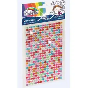 Decorative Rhinestone Stickers Fiorello GR-DS041 – pack with crystal adhesive gems