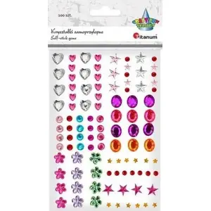 Adhesive Crystal Rhinestones mix patterns and colors 100 pcs, Titanum (MPN 404073)