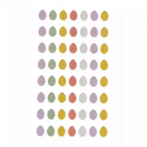 Craft with Fun Naklej Wn Puffy Jajka — foam puffy stickers, 56 pieces, assorted designs