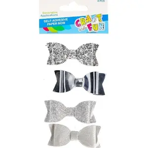 Dekoratīva lenta loksne 6,5 cm 4 gab. – Craft with Fun CF619