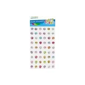 Craft with Fun decorative crystal stickers and seashell embellishments set, 54 pieces, model CF761