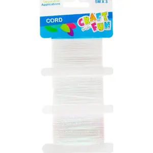 Ribbon Craft with Fun CF OZDOBA Perłowa 5 m x 3 mm – decorative craft ribbon