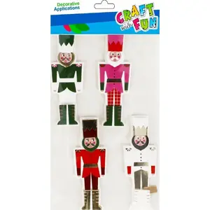 3D Sticker Set Craft with Fun CFBN409 — 4 pcs 'Dziadek' decorative stickers