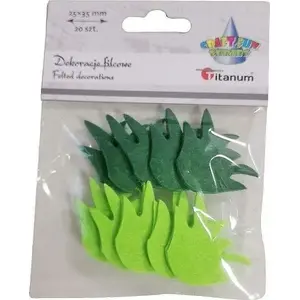 Artificial Grass Tuft Titanum Filcowa trawa 35 x 25 mm, mix, pack 20 pcs