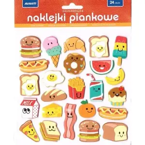 Decorative foam stickers Avanti 323764 — reusable craft decals, assorted shapes