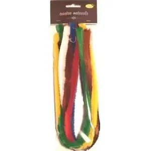 Chenille wires (pipe cleaners) folia 15 mm diameter, set of 7 colored pieces