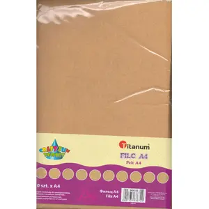 Felt Sheets Titanum Filc A4, 10 pieces, natural beige