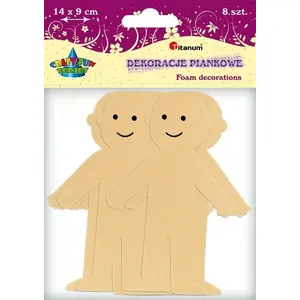 Titanum foam shapes, nude color, model 362111 — decorative foam craft material