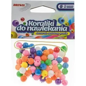 Beading beads BREWIS 8 mm mix, model K8-10 by BREWIS