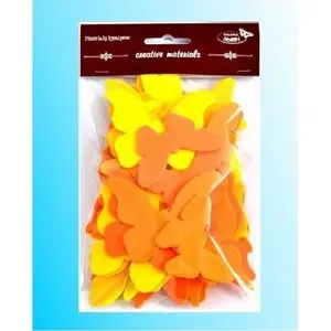 TEKA decorative paper butterflies Motyle yellow-orange set, 52 pieces