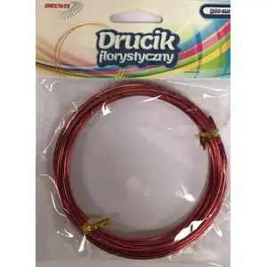 Floral Wire BREWIS DF4 3 m, red — BREWIS floral craft wire AC054BRW